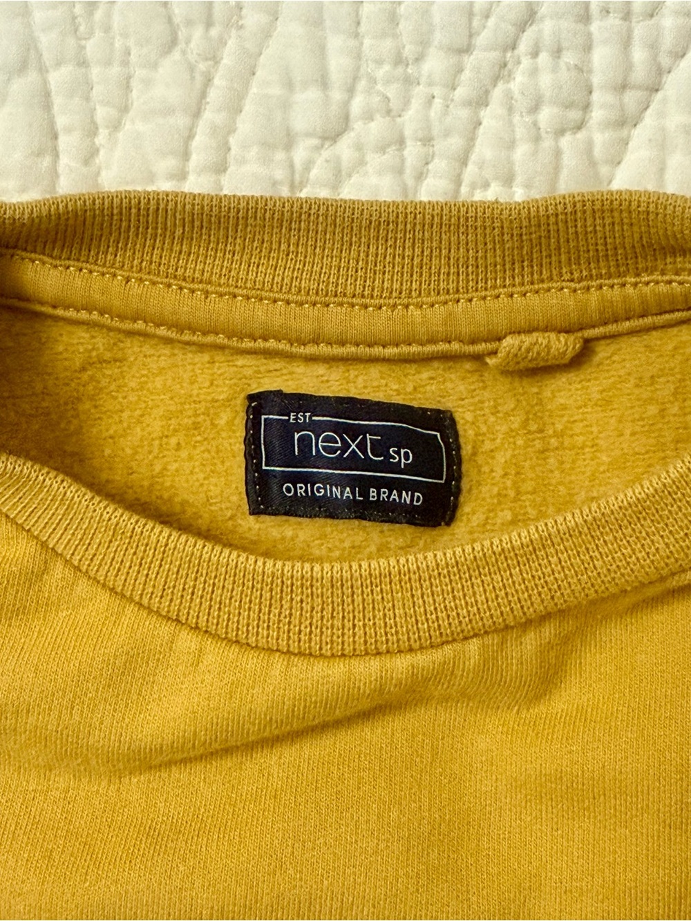 😊 NEXT Yellow Smiley Sweatshirt – Size 5–6 Years - Picture 3 of 5